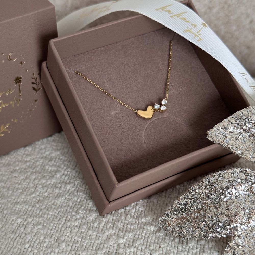 LIALIARA DOUBLE HEART - NECKLACE