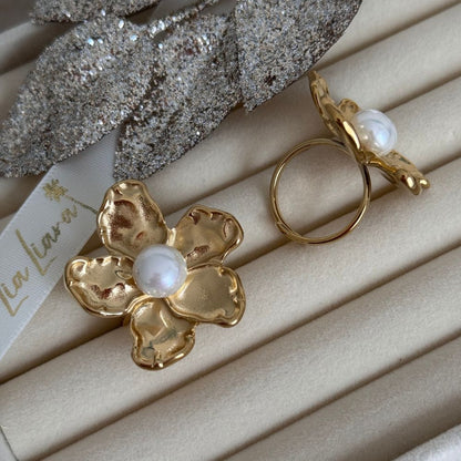 LIANA PEARL FLOWER - RING