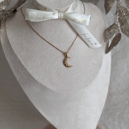 MOON - NECKLACE 18K