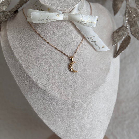 MOON - NECKLACE 18K