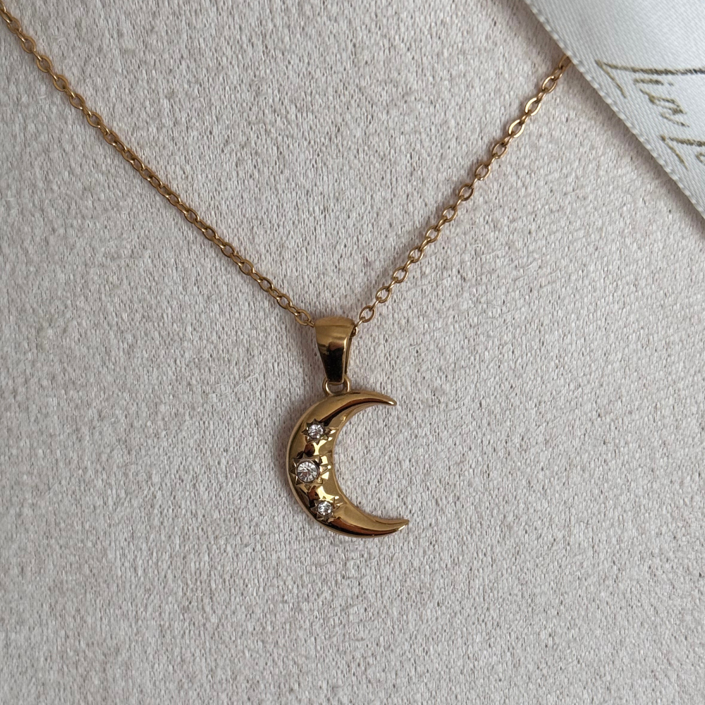 MOON - NECKLACE 18K
