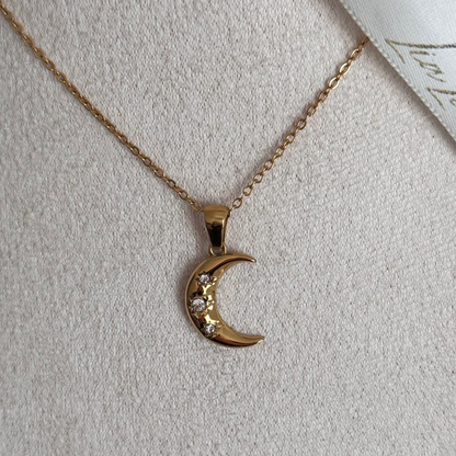 MOON - NECKLACE 18K