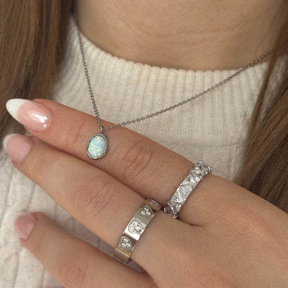 ELIRA OPAL SILBER - NECKLACE