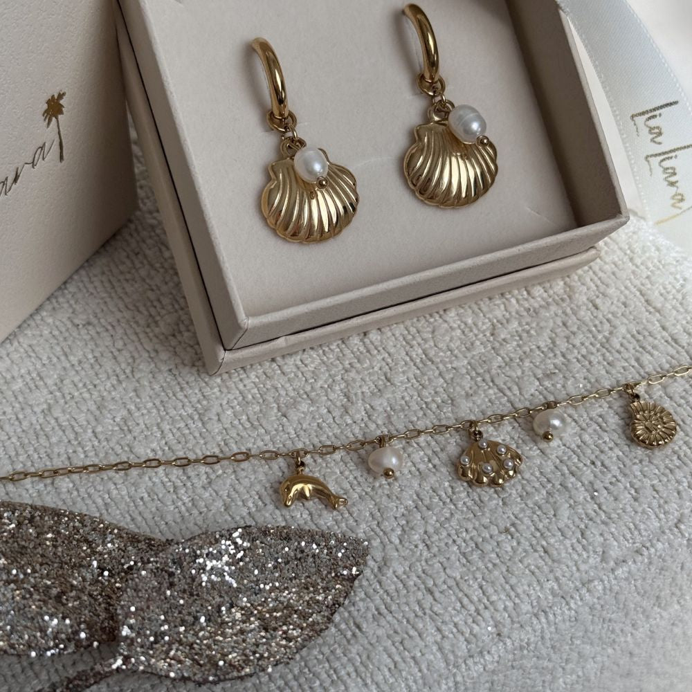 COCO SHELL PEARL - EARRINGS