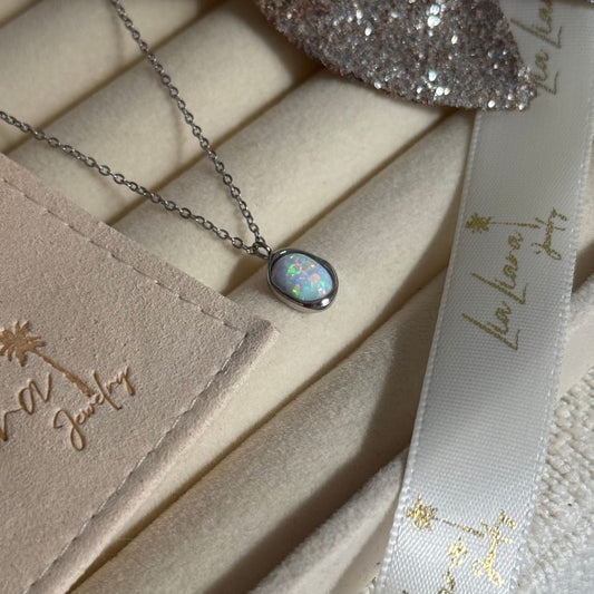 ELIRA OPAL SILBER - NECKLACE